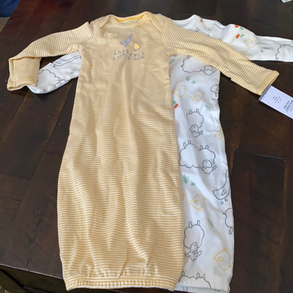 Carter’s Newborn Sleep Gowns - Set of 2